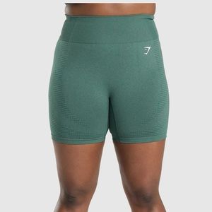 Gymshark Vital Seamless 2.0 Shorts — Dark Green Marl